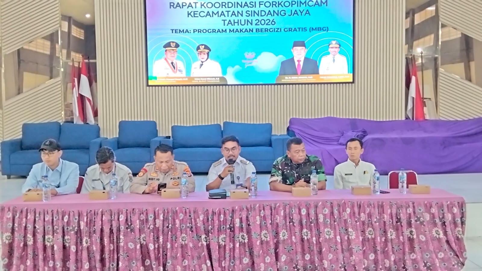 Polsek Pasar Kemis Perkuat Pengawasan dan Sinergi Forkopimcam Kawal Program Makan Bergizi Gratis di 