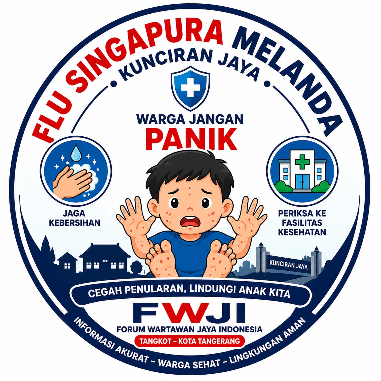 Flu Singapura Melanda Kunciran Jaya, Humas FWJI Tangkot: Warga Jangan Panik
